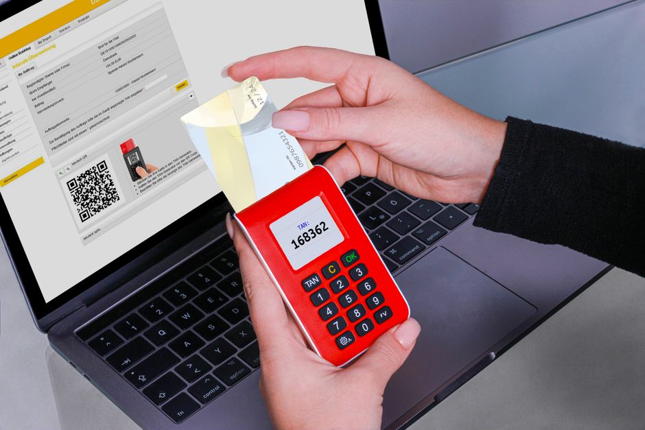 Close-up of a smartphone displaying a two-factor authentication code